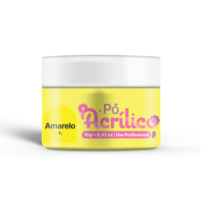 Pó Acrílico Amarelo 15 g Close! Nails