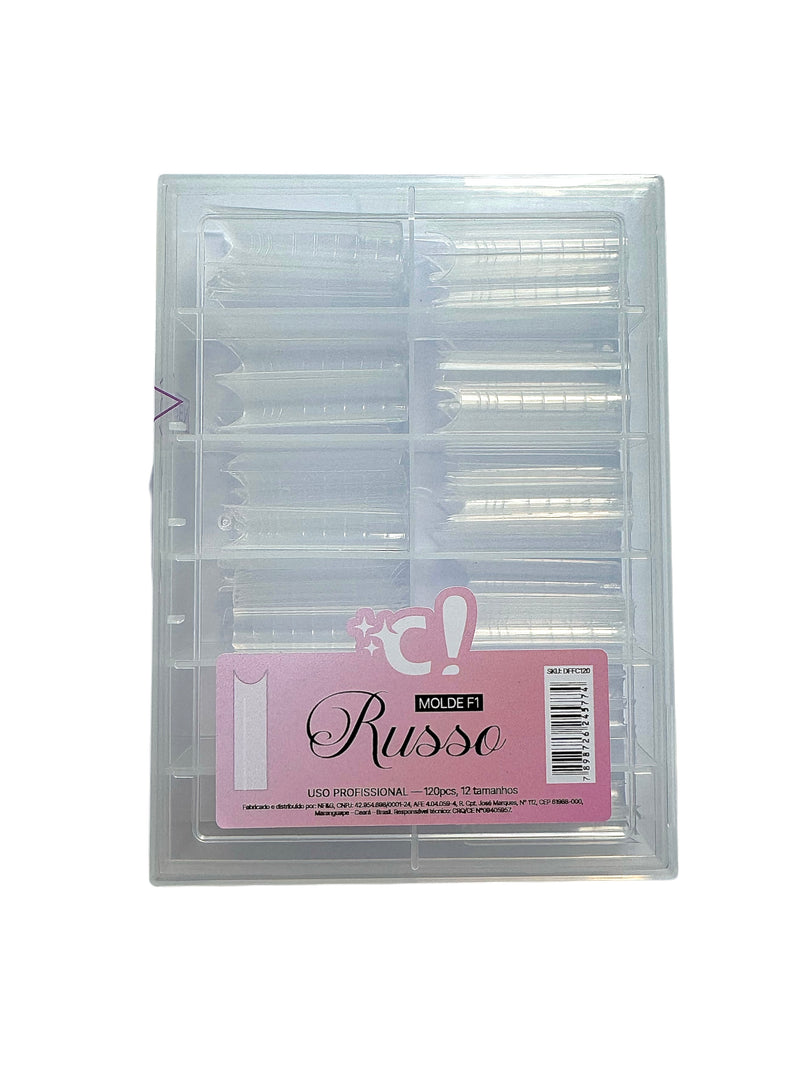 Molde F1 Russo 120 pçs Close! Nails